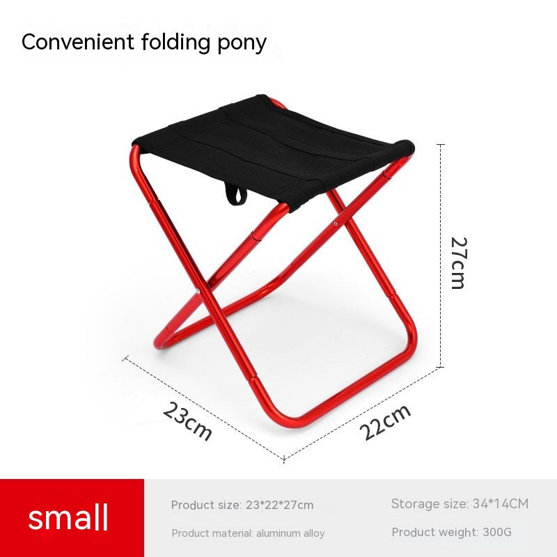 Outdoor Portable Aluminum Alloy Folding Stool - roamtheridge.com