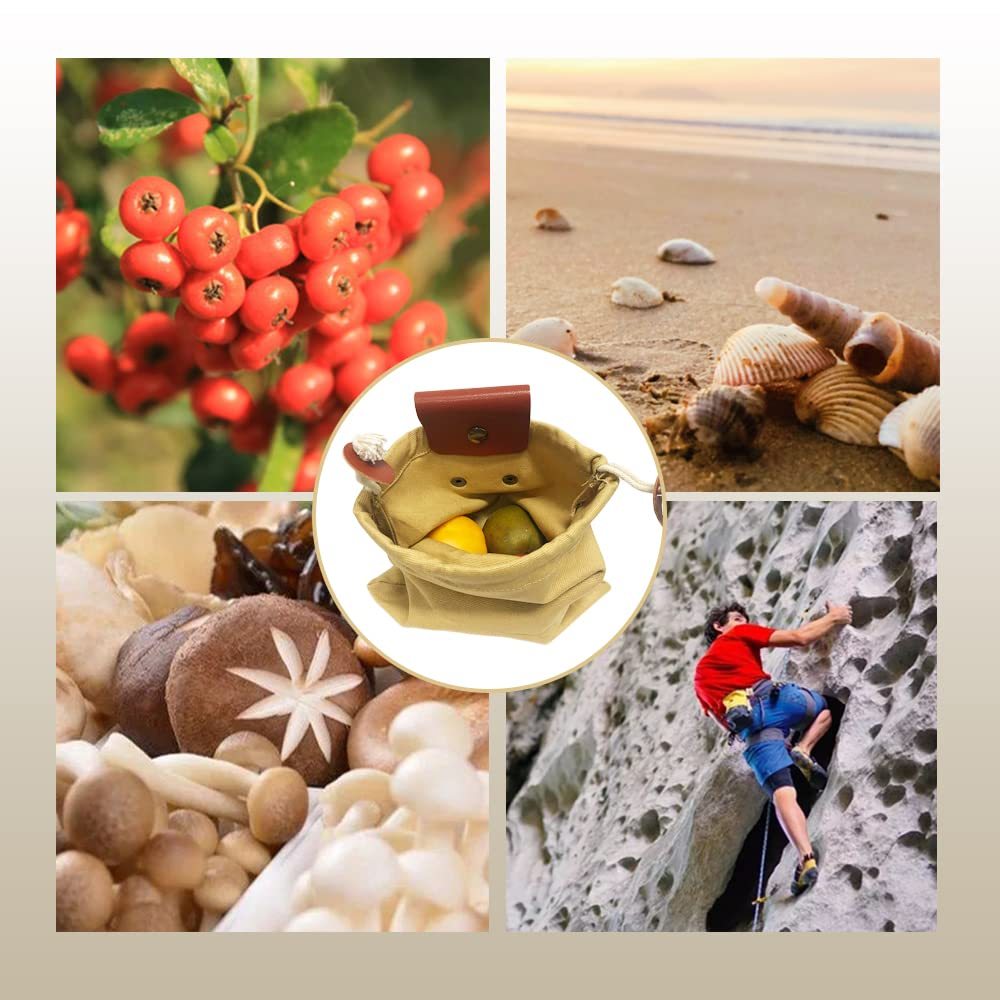 Outdoor Picking Multifunctional Bag, Hanging Waist Kit, Waist Strap Bag, Folding Canvas Kit Canvas Fruit Harvest Pouch For Jungle Camping Hiking Hunting, Foldable - roamtheridge.com