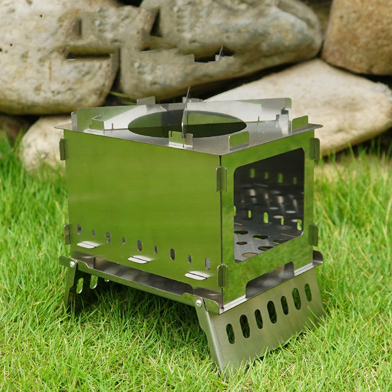 Outdoor Folding Card Stove Barbecue Rack - roamtheridge.com