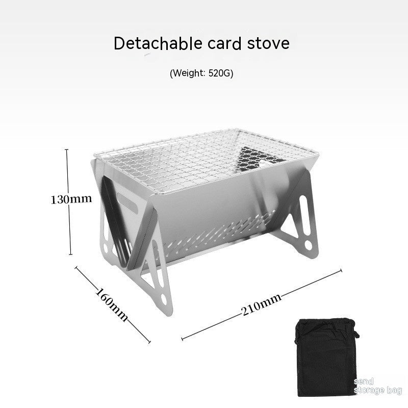 Outdoor Folding Stainless Steel Burning Oven - roamtheridge.com