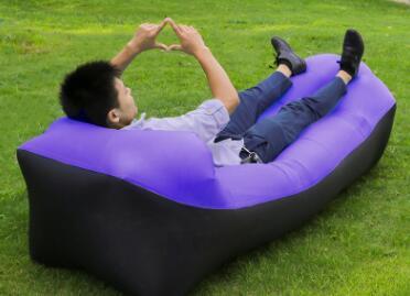 Outdoor Air Sofa Fast Inflatable Laybag Hangout Lounger Beach Air Bed Folding Sleeping Bag Lazy Sofa Lazy Air Sofa - roamtheridge.com
