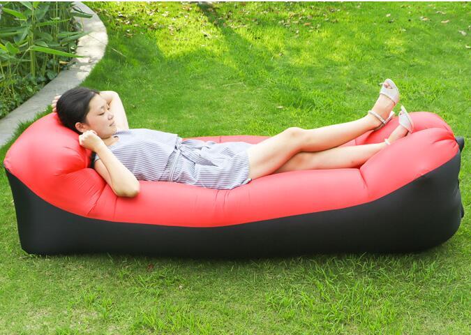 Outdoor Air Sofa Fast Inflatable Laybag Hangout Lounger Beach Air Bed Folding Sleeping Bag Lazy Sofa Lazy Air Sofa - roamtheridge.com
