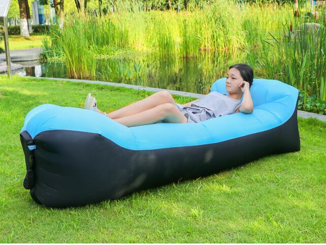 Outdoor Air Sofa Fast Inflatable Laybag Hangout Lounger Beach Air Bed Folding Sleeping Bag Lazy Sofa Lazy Air Sofa - roamtheridge.com