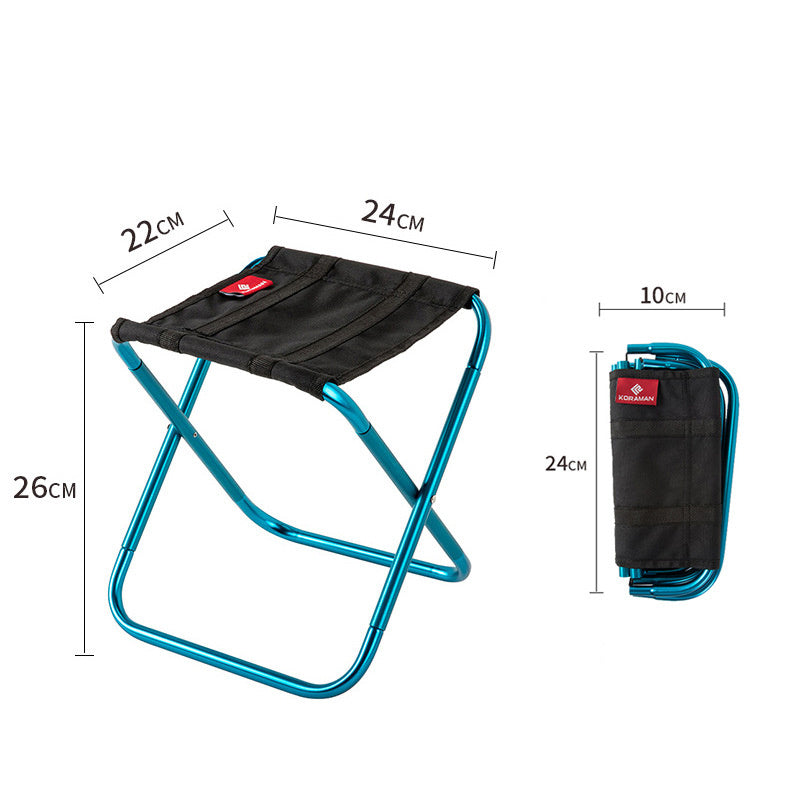 Folding Small Stool Bench Portable Outdoor Maza Ultralight Subway Train Travel Chairs Line Up - roamtheridge.com