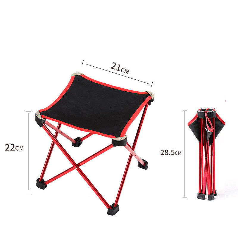 Folding Small Stool Bench Portable Outdoor Maza Ultralight Subway Train Travel Chairs Line Up - roamtheridge.com