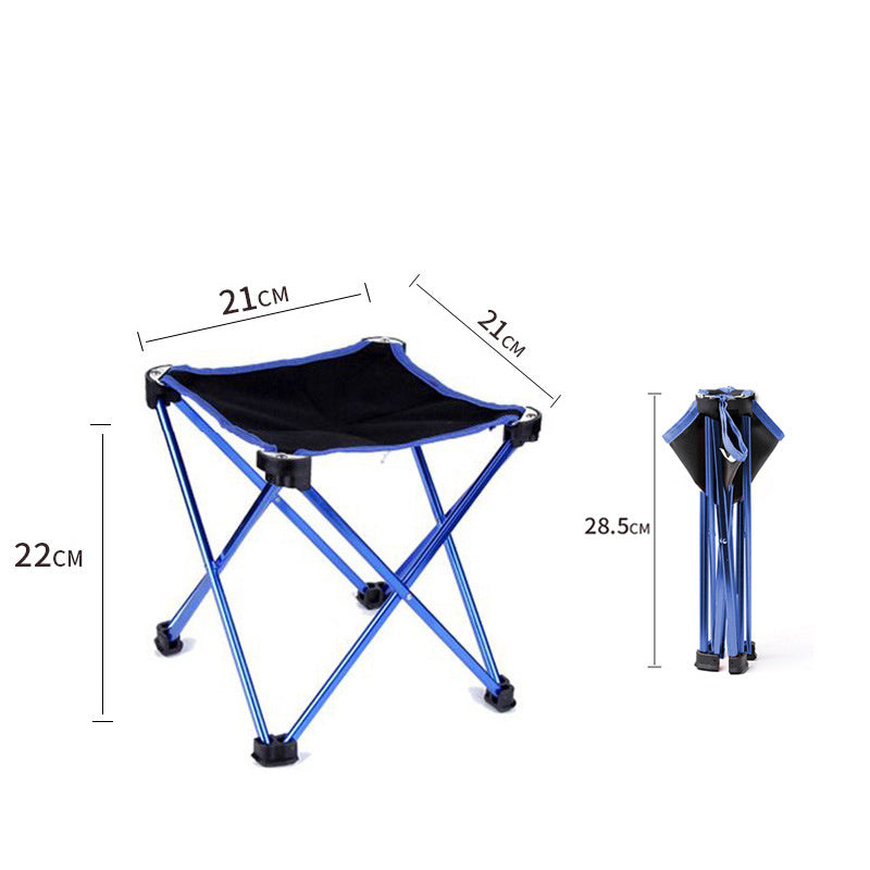 Folding Small Stool Bench Portable Outdoor Maza Ultralight Subway Train Travel Chairs Line Up - roamtheridge.com
