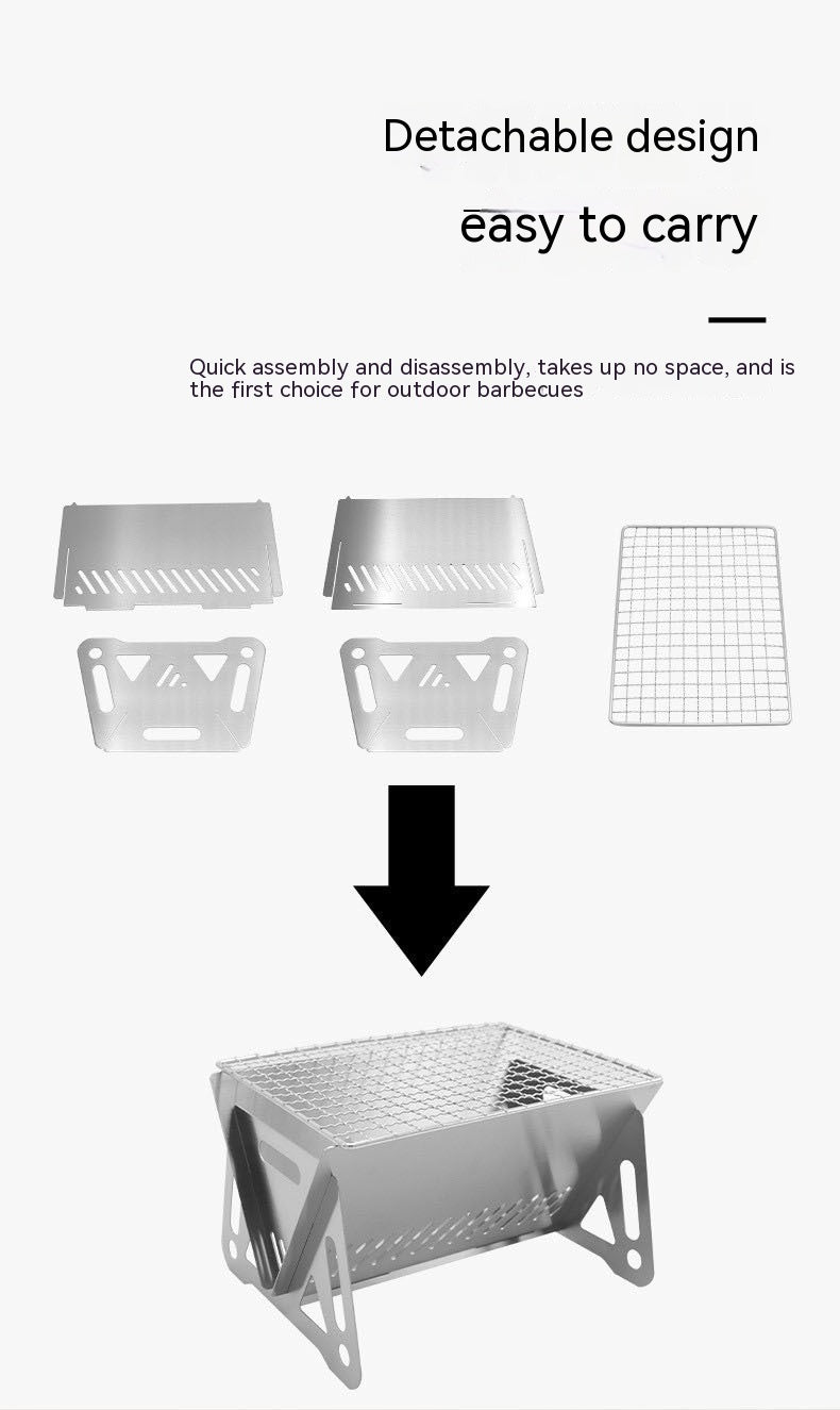 Outdoor Folding Stainless Steel Burning Oven - roamtheridge.com