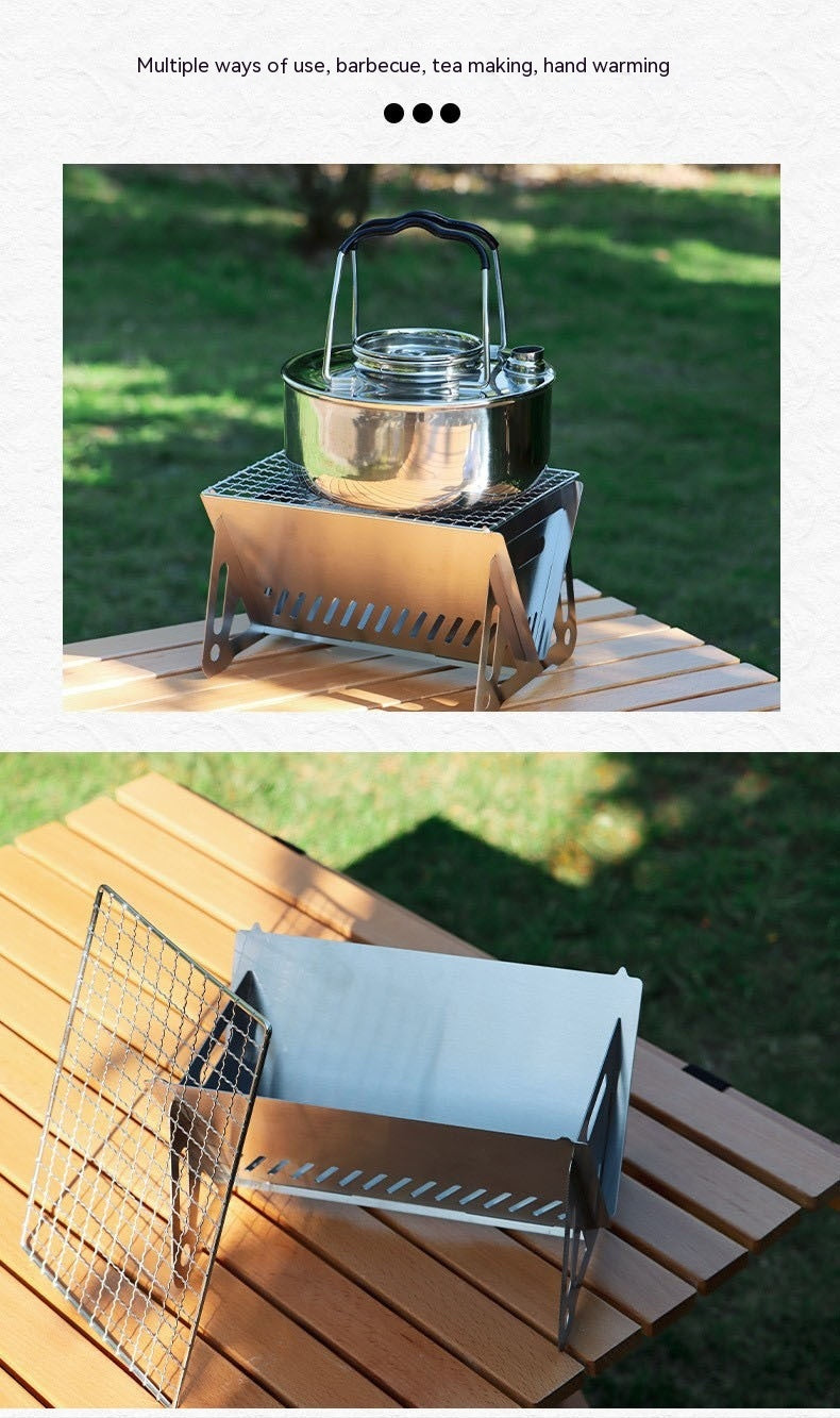 Outdoor Folding Stainless Steel Burning Oven - roamtheridge.com