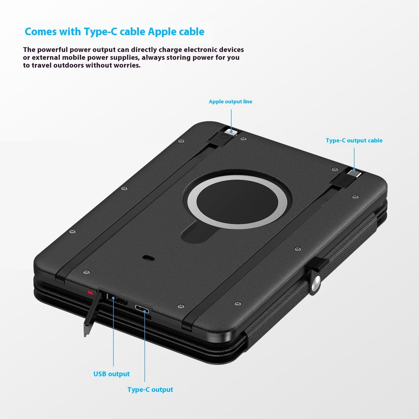 Folding Solar Charging Device Emergency Charger - roamtheridge.com