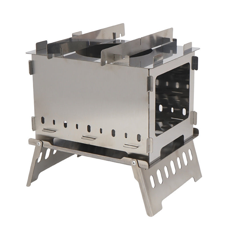 Outdoor Folding Card Stove Barbecue Rack - roamtheridge.com