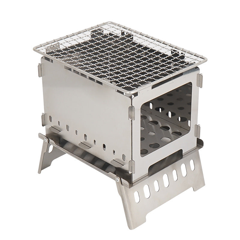 Outdoor Folding Card Stove Barbecue Rack - roamtheridge.com