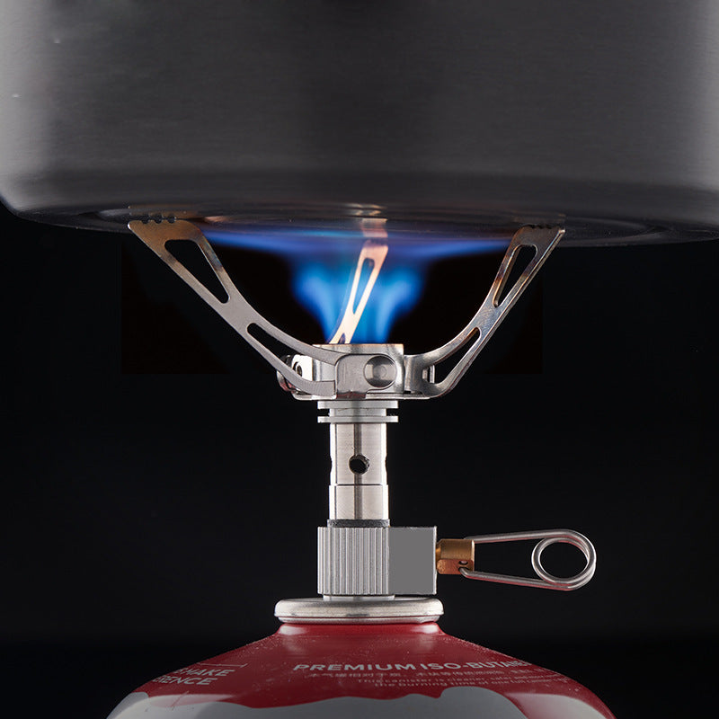 Portable Folding Mini Camping Stove Outdoor Gas Stove Survival Furnace Stove 3000W Pocket Picnic Cooking Gas - roamtheridge.com