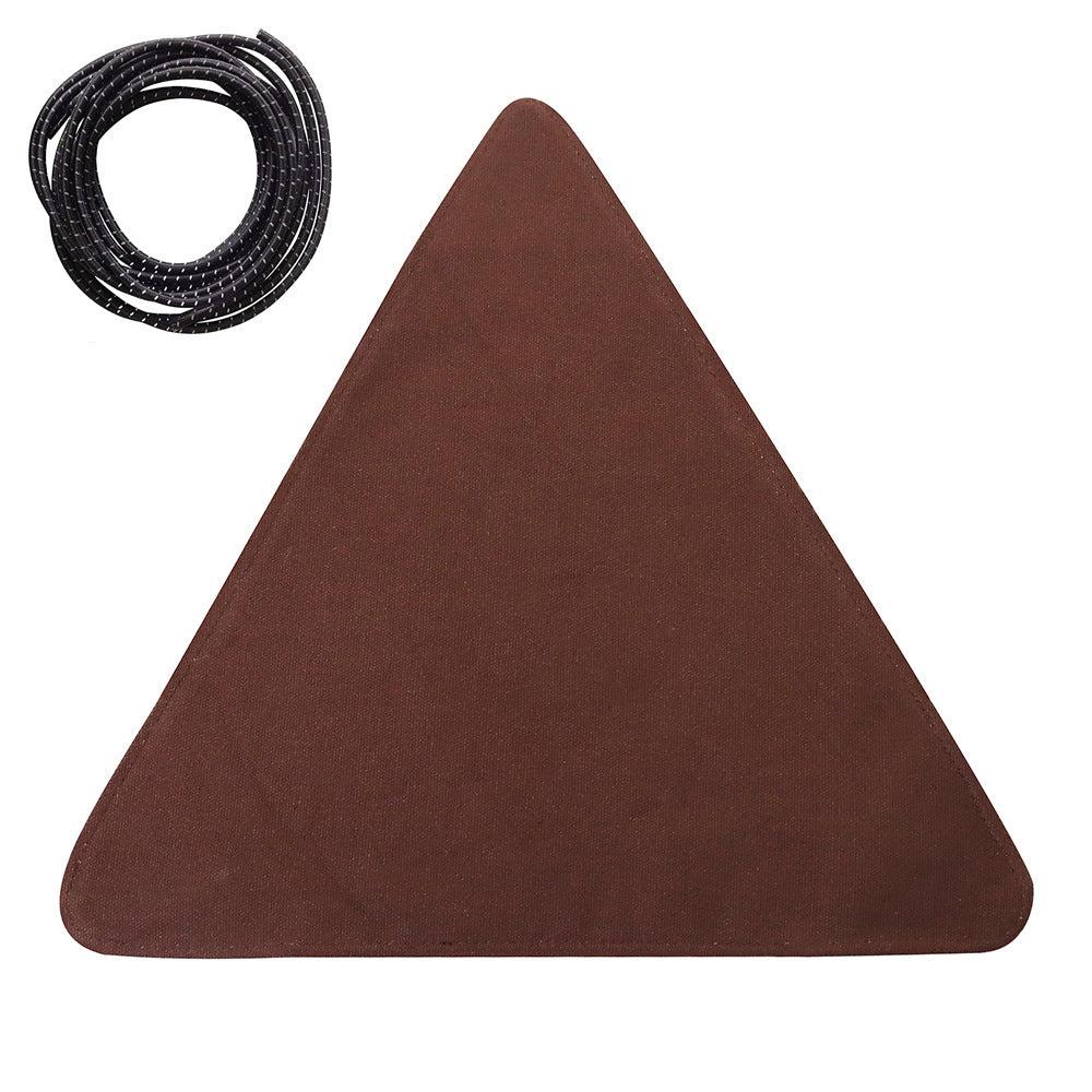 Folding Portable Camping And Hiking Trip With Triangular Fabric Stool - roamtheridge.com