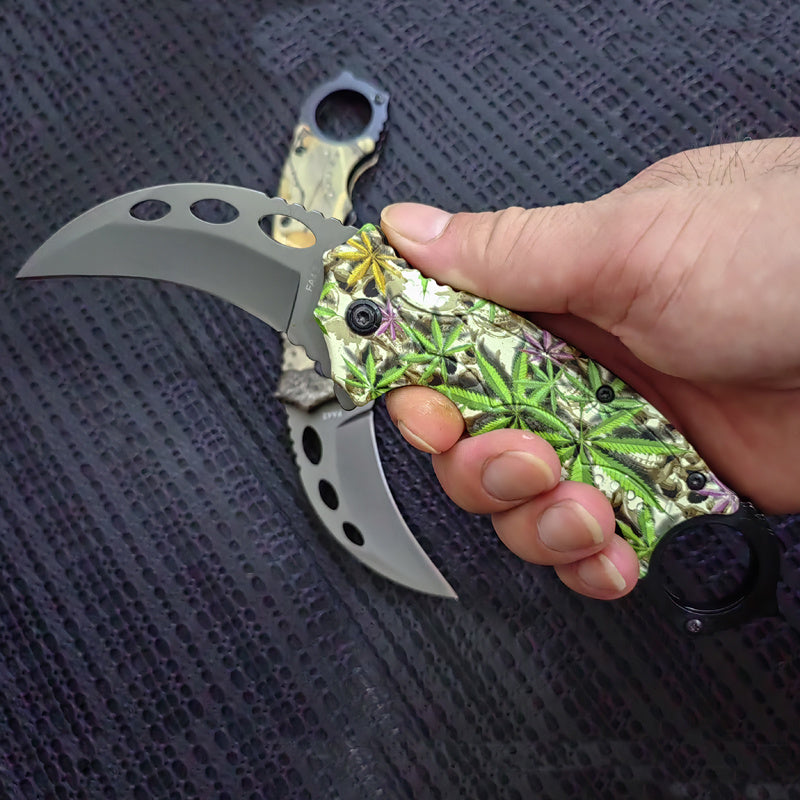 Folding Claw Knife High Hardness Folding Knife Portable Multi-Function Split Express Knife - roamtheridge.com