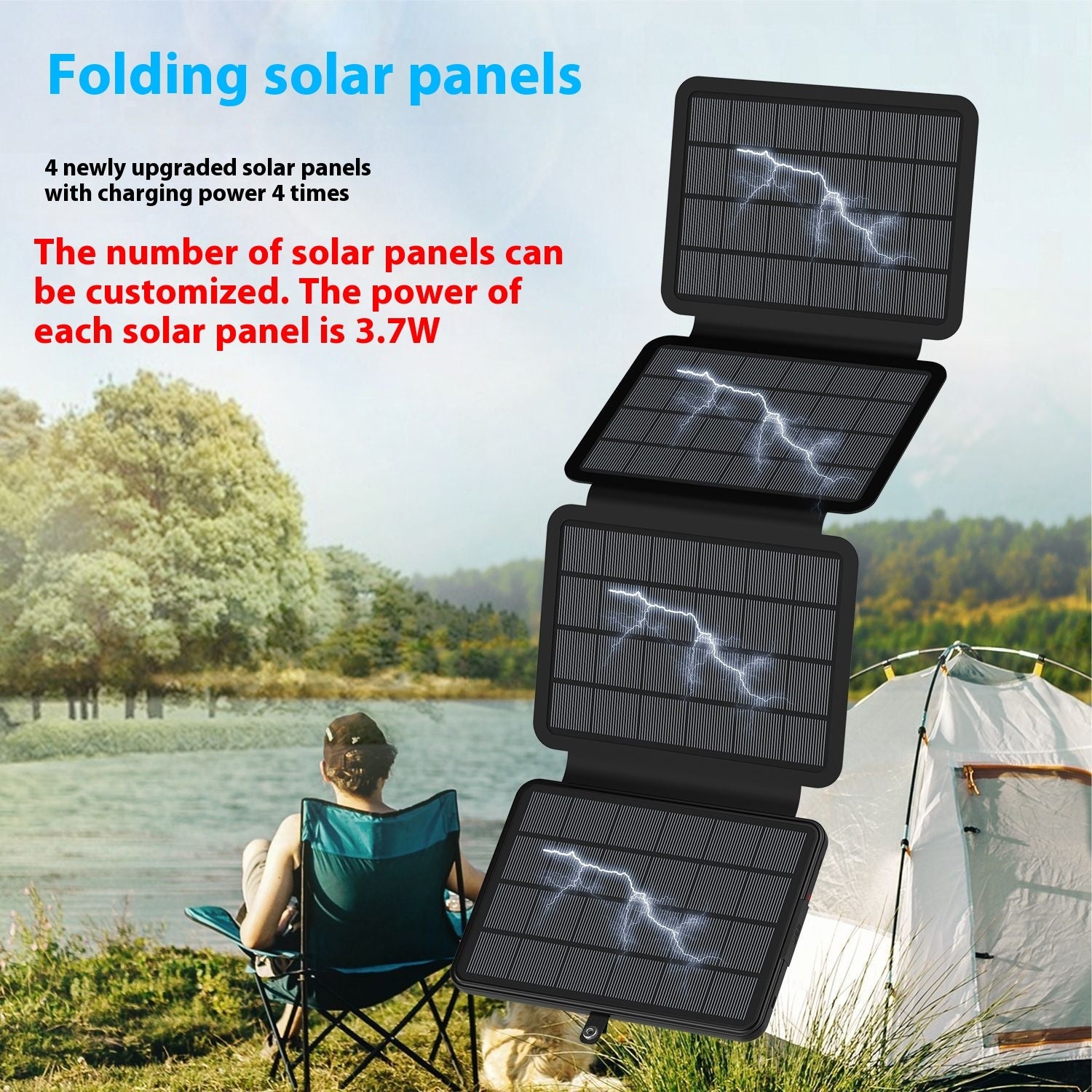 Folding Solar Charging Device Emergency Charger - roamtheridge.com