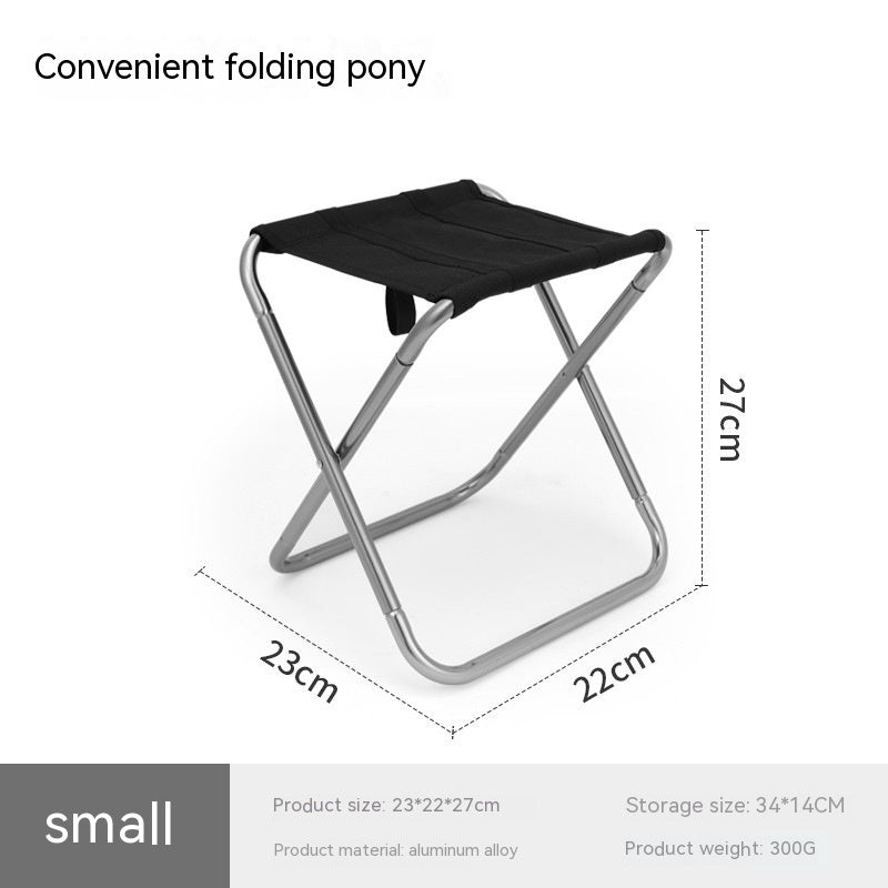 Outdoor Portable Aluminum Alloy Folding Stool - roamtheridge.com