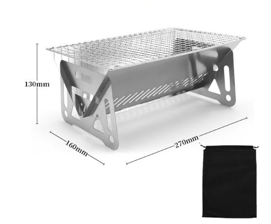 Outdoor Folding Stainless Steel Burning Oven - roamtheridge.com