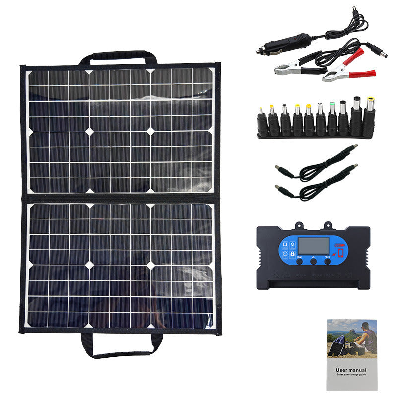 40w18v Solar Single Crystal Folding Bag Portable Green - roamtheridge.com