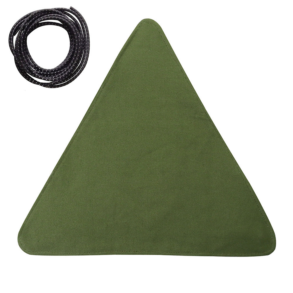 Folding Portable Camping And Hiking Trip With Triangular Fabric Stool - roamtheridge.com