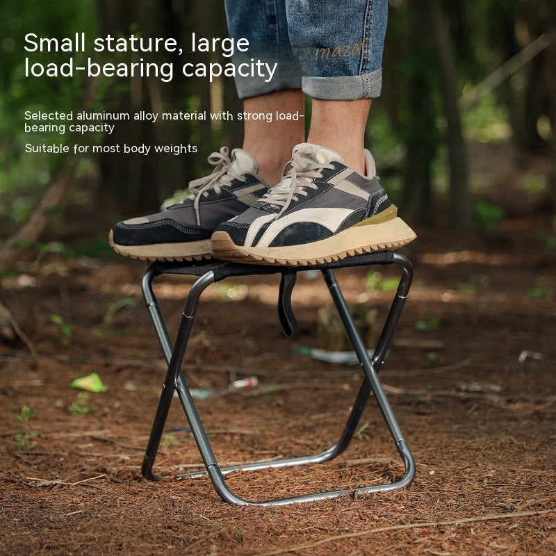 Outdoor Portable Aluminum Alloy Folding Stool - roamtheridge.com