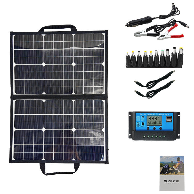 40w18v Solar Single Crystal Folding Bag Portable Green - roamtheridge.com