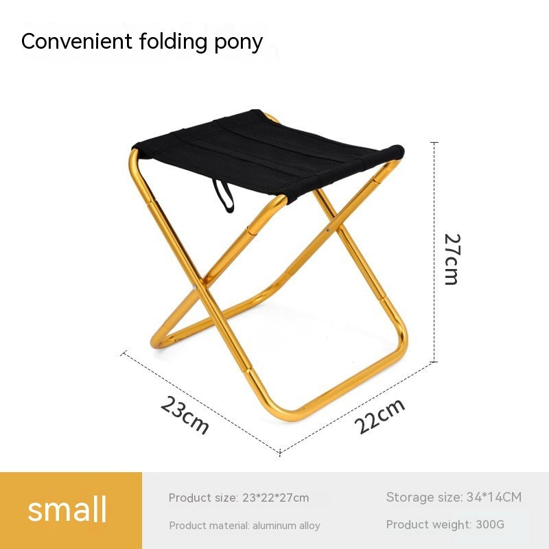 Outdoor Portable Aluminum Alloy Folding Stool - roamtheridge.com