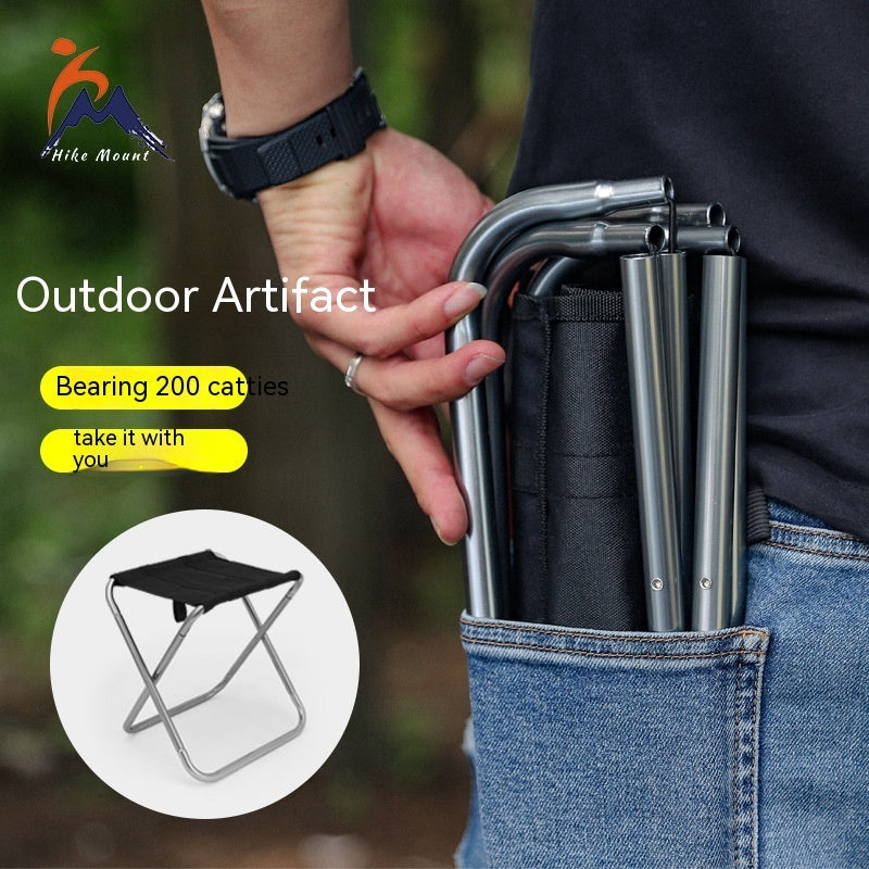 Outdoor Portable Aluminum Alloy Folding Stool - roamtheridge.com